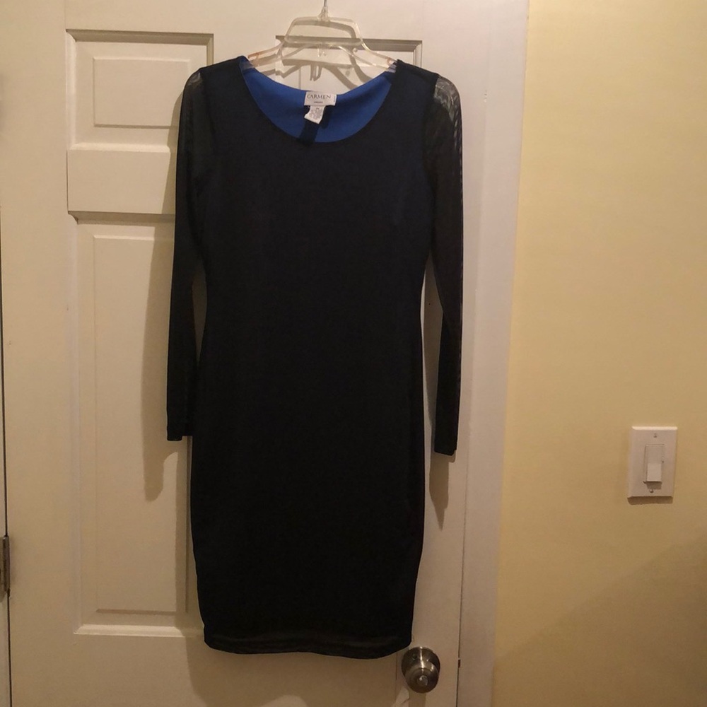 Carmen Marc Valvo Midi Dress